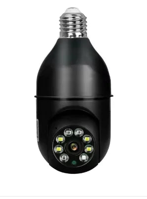 Cámara de vigilancia con bombilla E27, visión nocturna a todo color, seguimiento automático de personas, zoom, monitor de seguridad interior, mini cámara IP Wifi