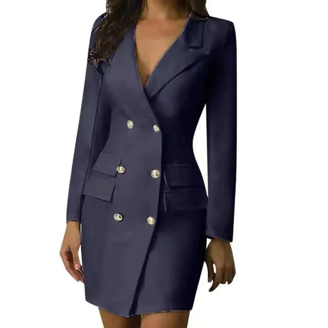 Vestido blazer cruzado para mujer