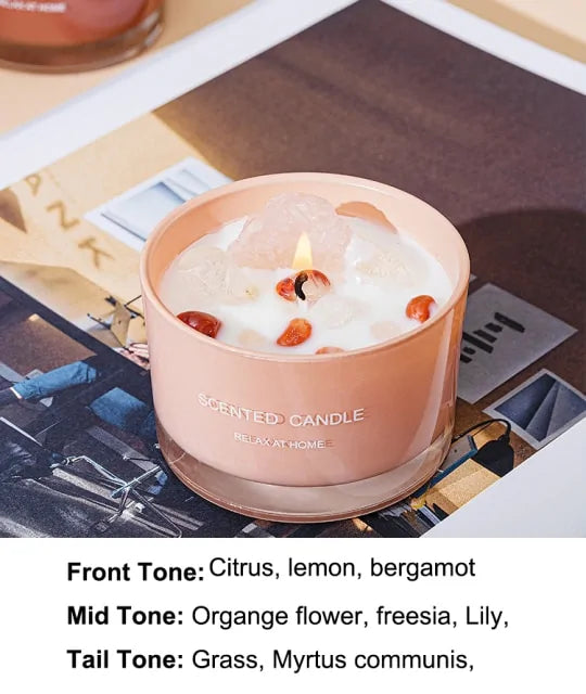 Velas perfumadas en tarro de cristal