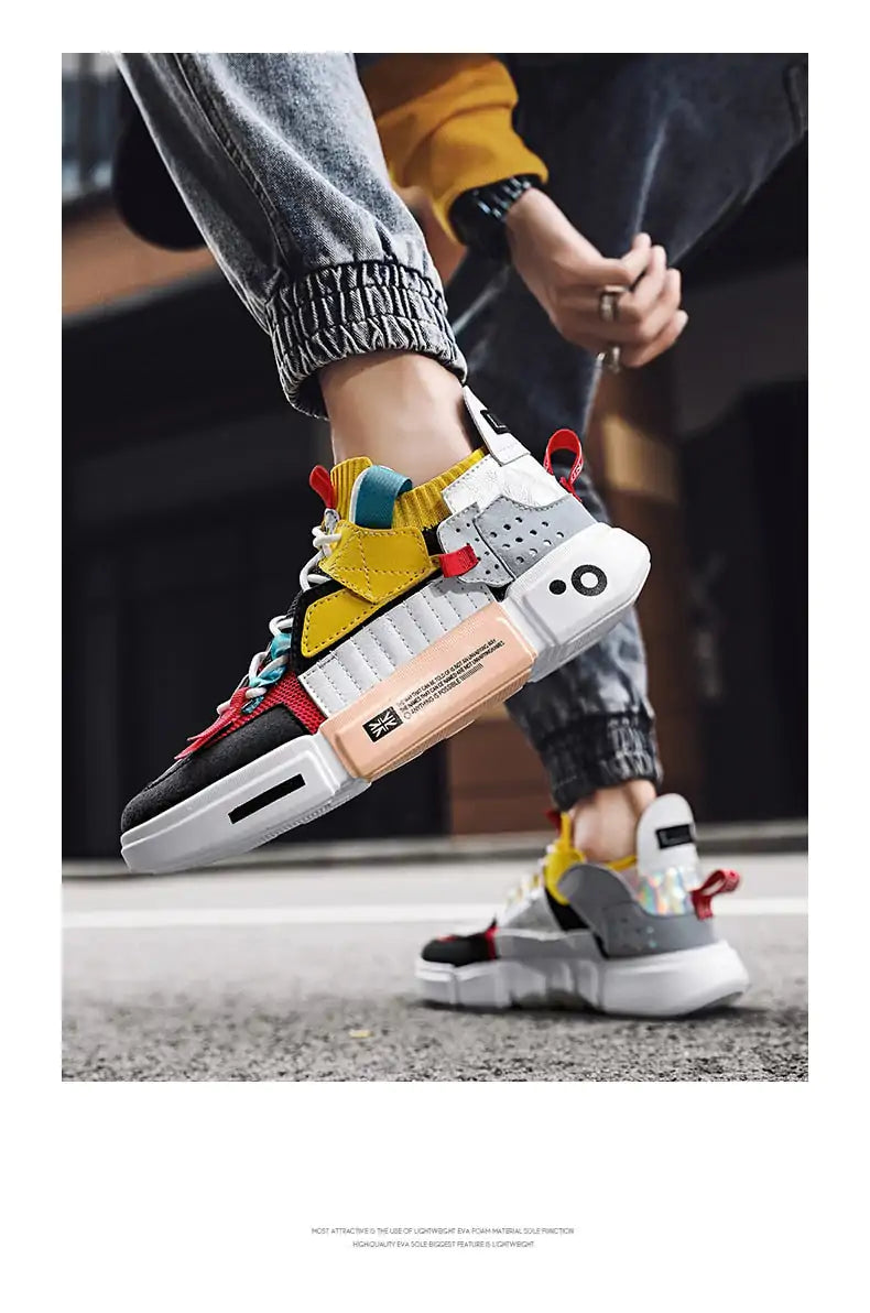 Zapatillas deportivas de tendencia de color casual