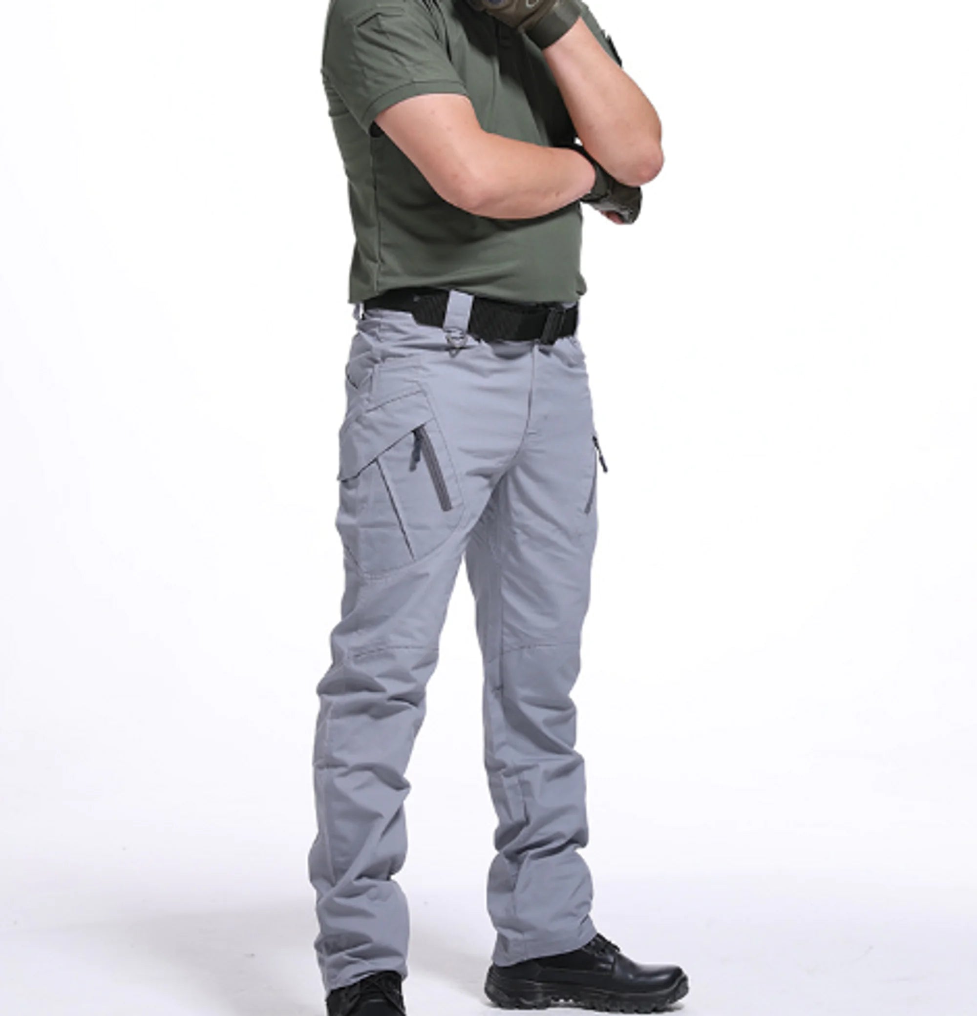 Pantalones tácticos nuevos para hombre con múltiples bolsillos y elasticidad militar