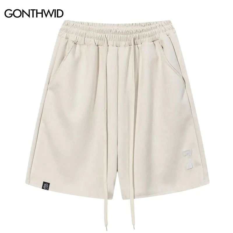 Pantalones cortos de gamuza Harajuku para hombre