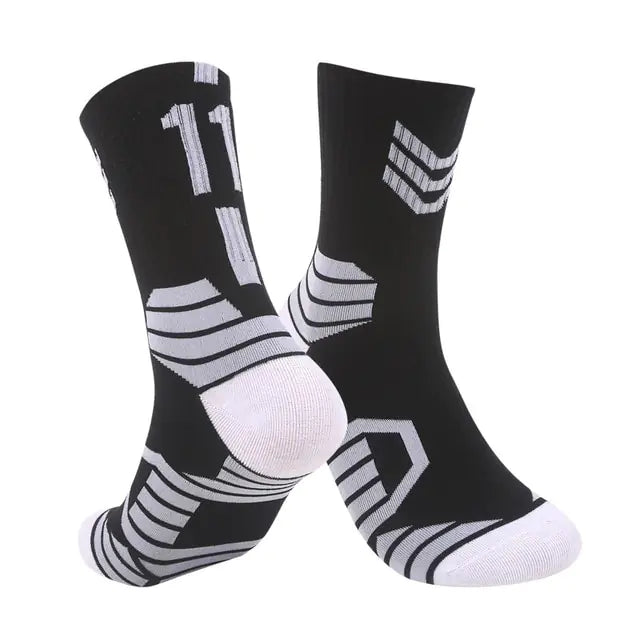 Calcetines de baloncesto profesionales antideslizantes y transpirables para hombres, mujeres y niños: ideales para deportes, ciclismo, escalada y running.