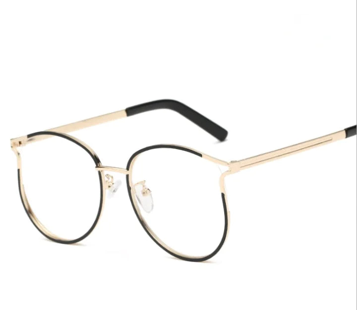 Gafas de ojo de gato con montura de metal
