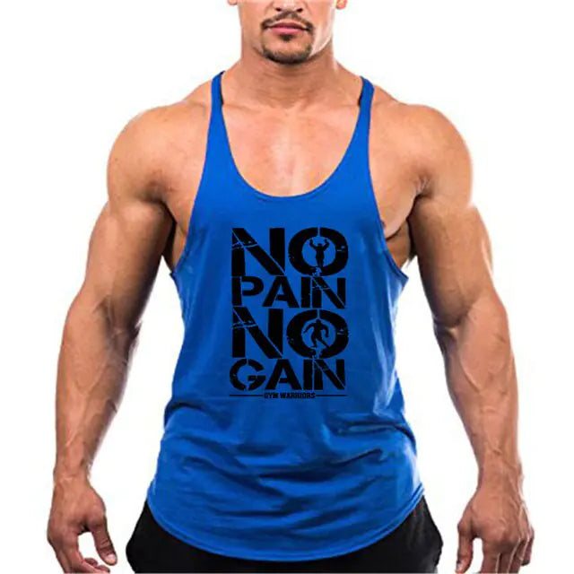 Camiseta sin mangas con tirantes para hombre, marca Gym, ropa de culturismo