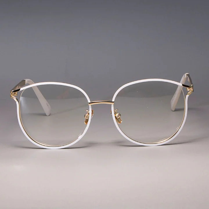 Gafas de ojo de gato con montura de metal