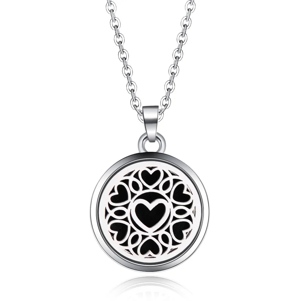 Collar con colgante de aromaterapia y difusor de aceites esenciales