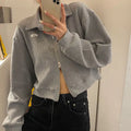 Chaquetas cortas de estilo urbano con cremallera para mujer