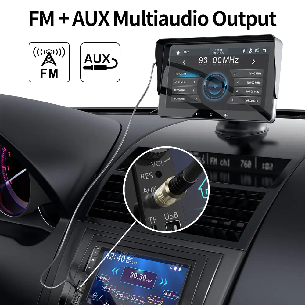 Radio con pantalla táctil para coche