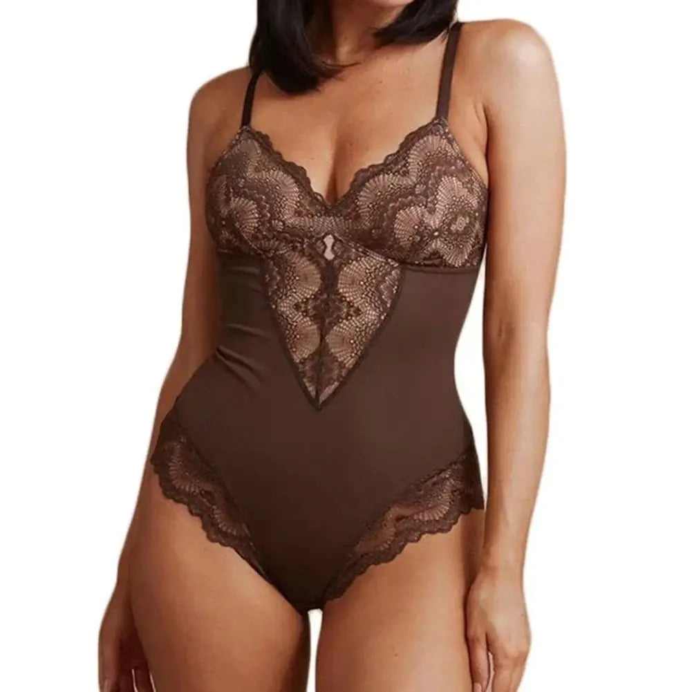 Faja moldeadora de cuerpo sexy de encaje para mujer