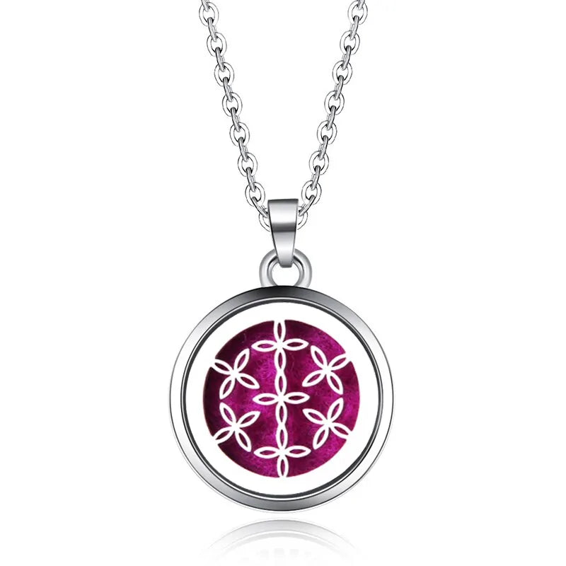 Collar con colgante de aromaterapia y difusor de aceites esenciales