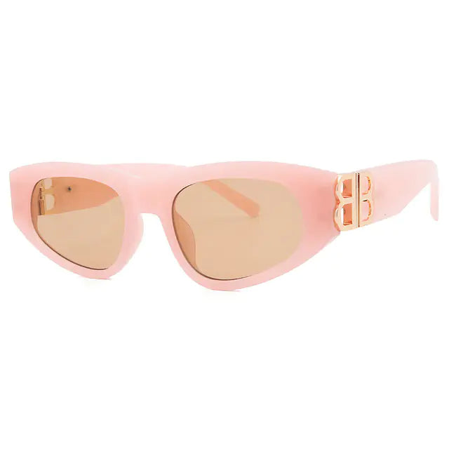 Gafas retro con lentes de color negro