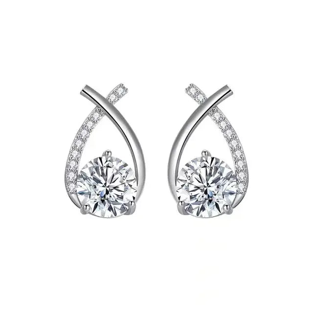 Pendientes de plata de ley