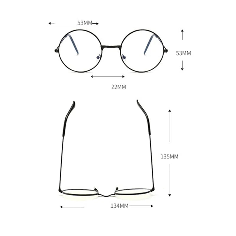 Vintage Round Blue Light Blocking Glasses