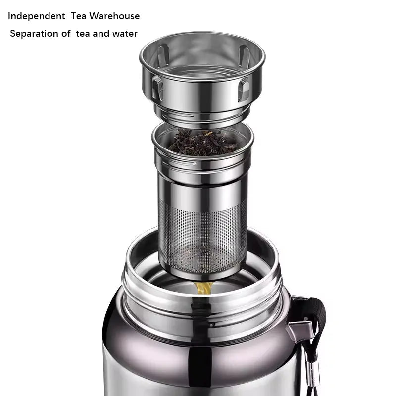 Termo inteligente con pantalla LED y filtro de té