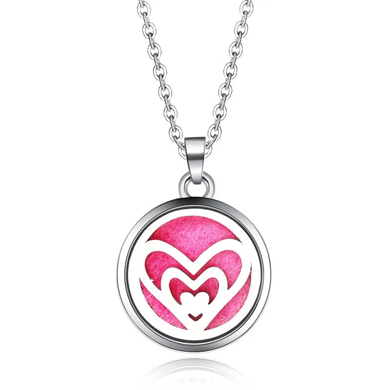 Collar con colgante de aromaterapia y difusor de aceites esenciales