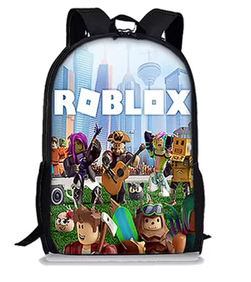 Mochila de Roblox con dibujos animados en 3D para niños