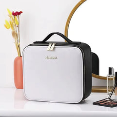 Travel Makeup Bag with Full-Screen Mirror