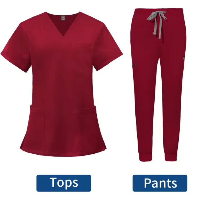 Conjunto de jogging con uniforme médico
