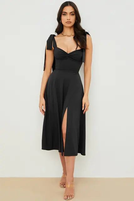 Vestido largo informal elegante de verano para mujer