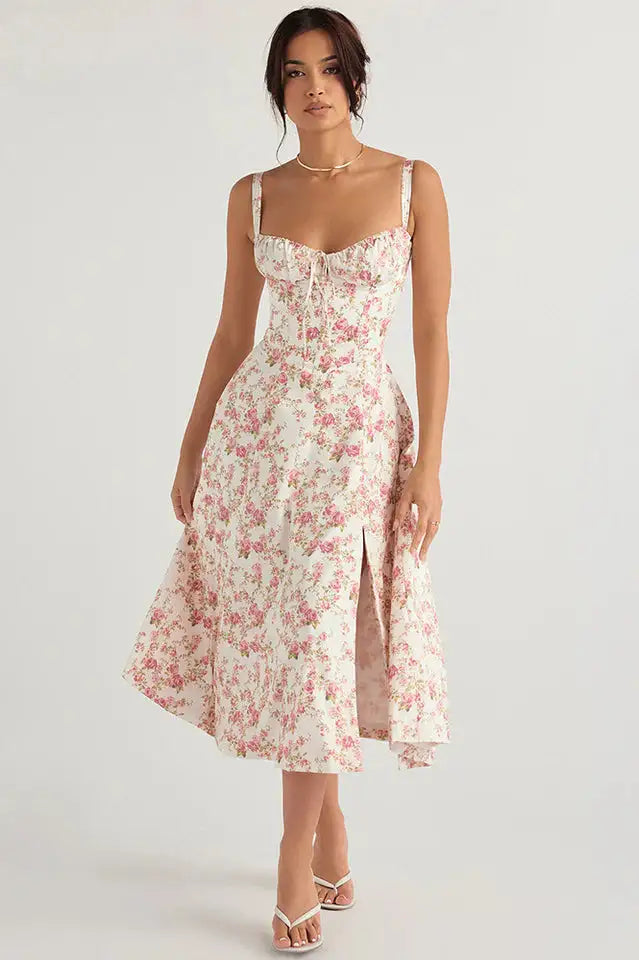 Vestidos plisados ​​vintage elegantes