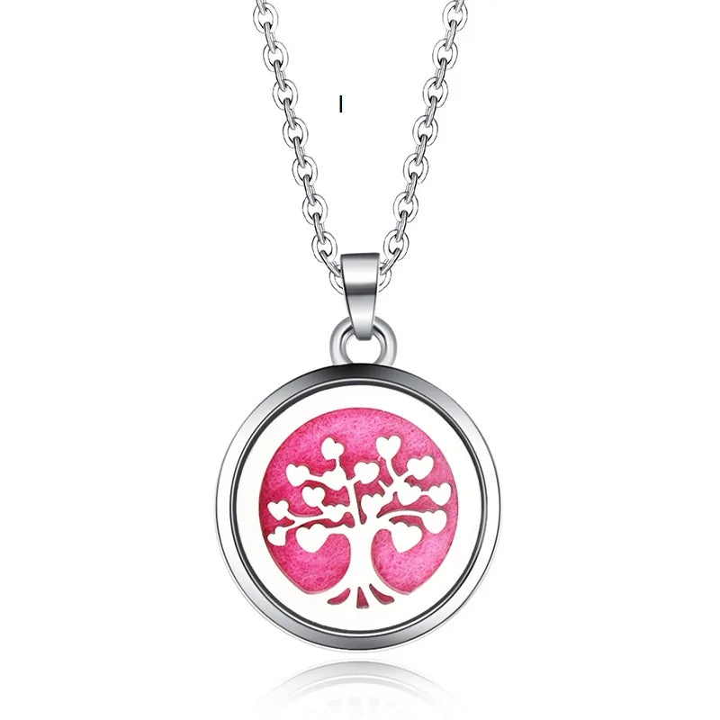 Collar con colgante de aromaterapia y difusor de aceites esenciales