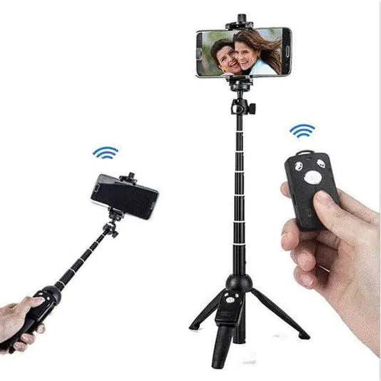 Palo para selfies 3 en 1 con soporte para trípode