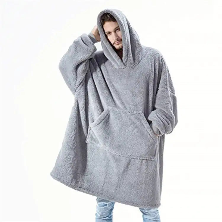 Sudadera con capucha y manta polar de gran tamaño