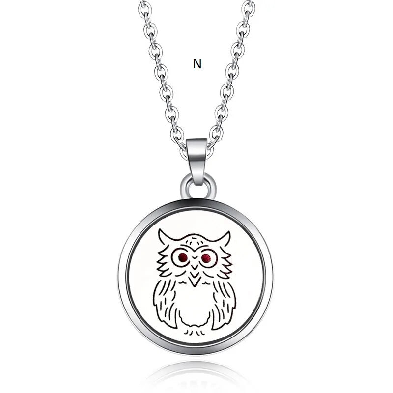 Collar con colgante de aromaterapia y difusor de aceites esenciales
