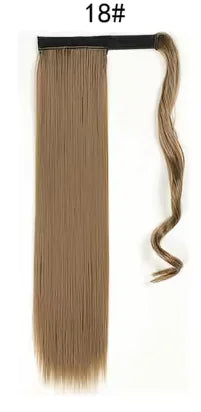 Clip-In Long Straight Ponytail Extension for Women