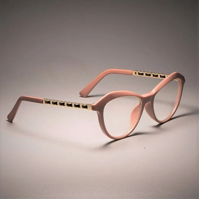 Gafas cuadradas de color caqui con forma de ojo de gato