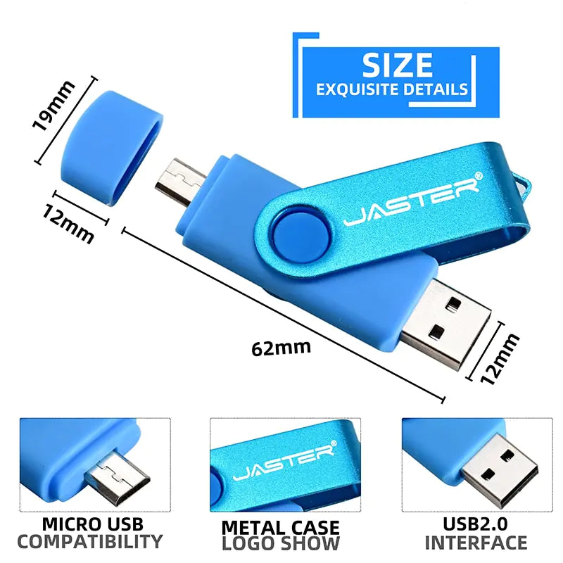 Unidad flash USB de alta velocidad equipada con OTG