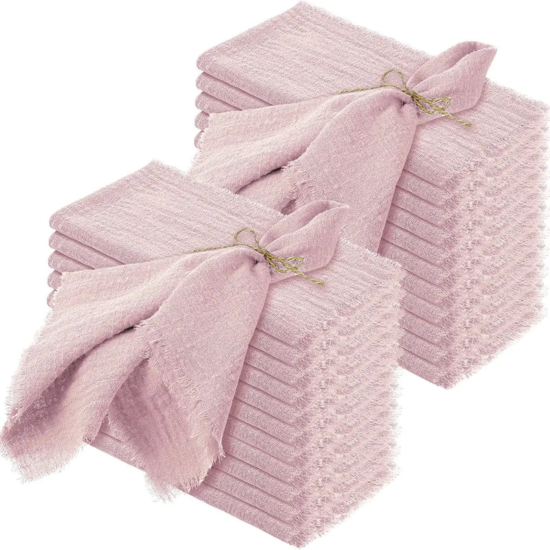 Pink Gauze Cotton Napkin