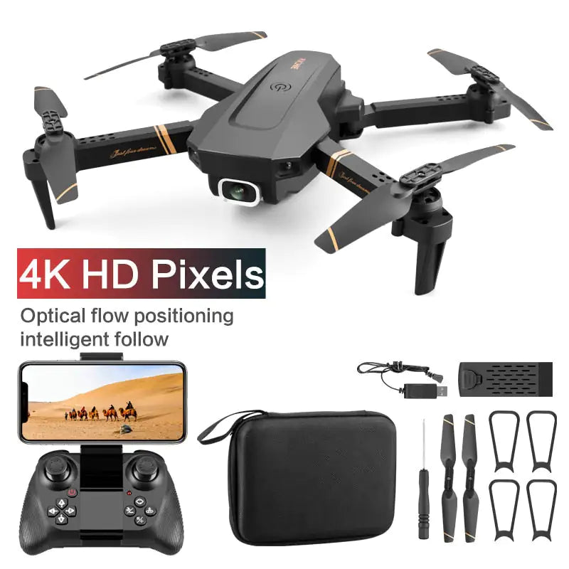 Drone cuadricóptero con cámara dual