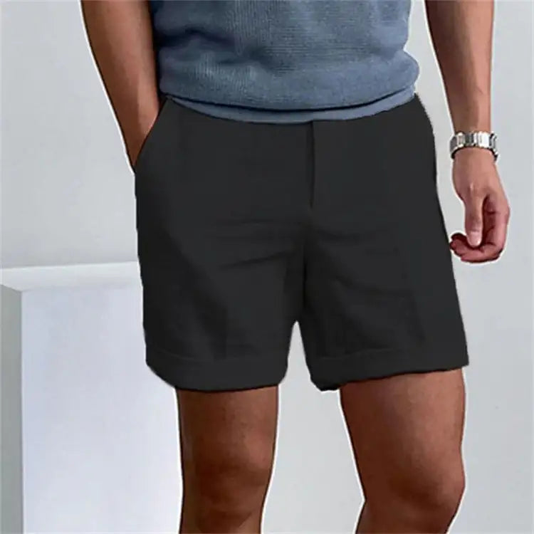 Pantalones cortos de entrenamiento con bolsillos inclinados para hombre