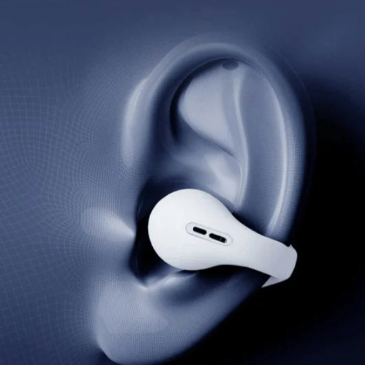 AudiClip - Auriculares inalámbricos de conducción ósea con clip para la oreja