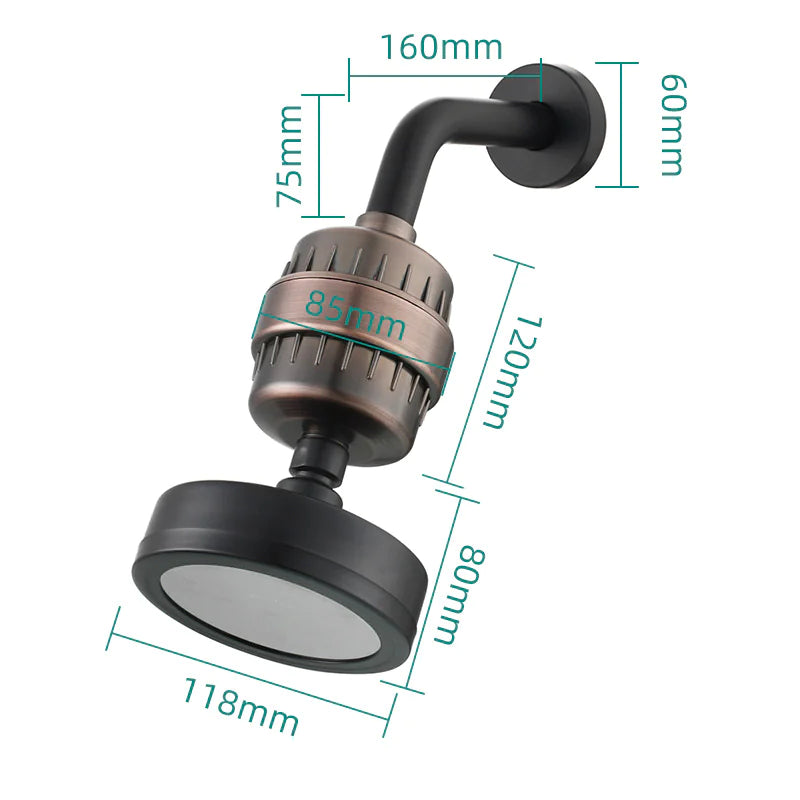 Filtro de ducha para baño