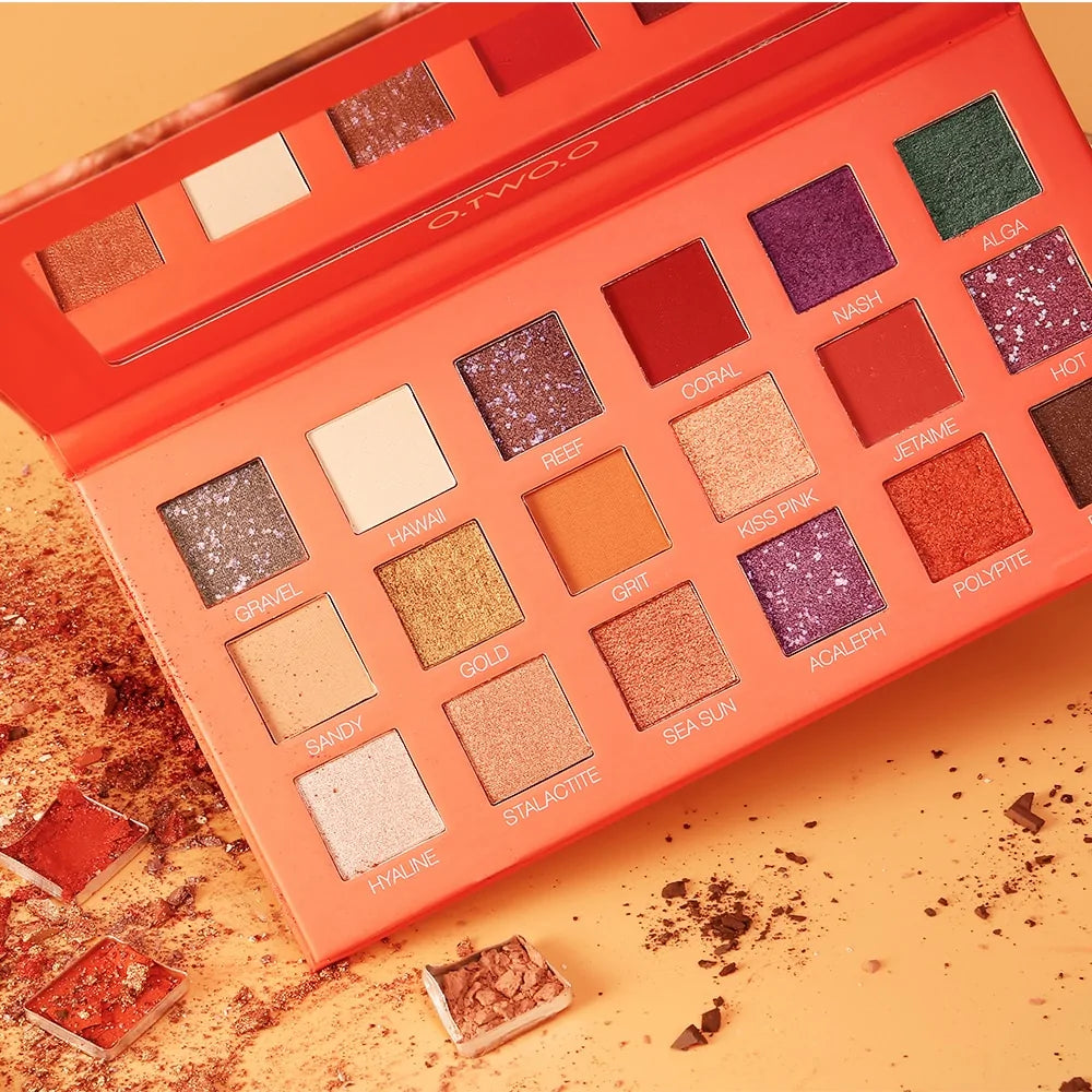 Paleta de sombras de ojos de colores para maquillaje, kit cosmético