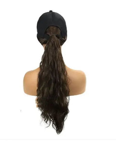 Wig with Hat - Corn Perm Style