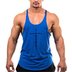 Brand Gym Stringer Tank Top Men Bodybuilding Clothing