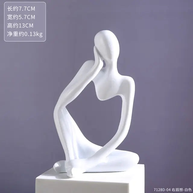 Estatuas de resina Taza de café flotante Escultura artística Cocina Hogar