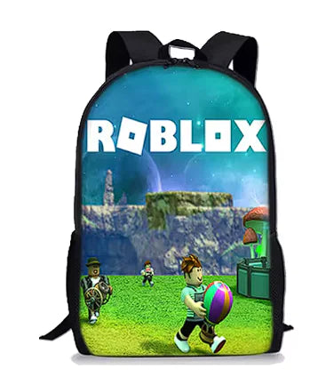 Mochila de Roblox con dibujos animados en 3D para niños