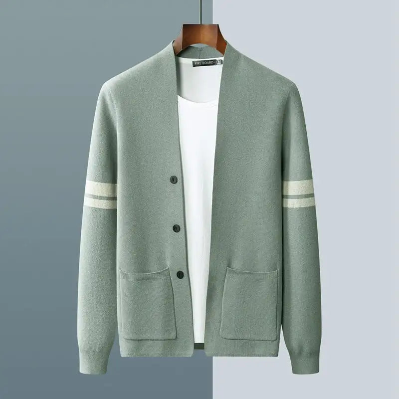 Cárdigan de lana merino Heritage Elegance