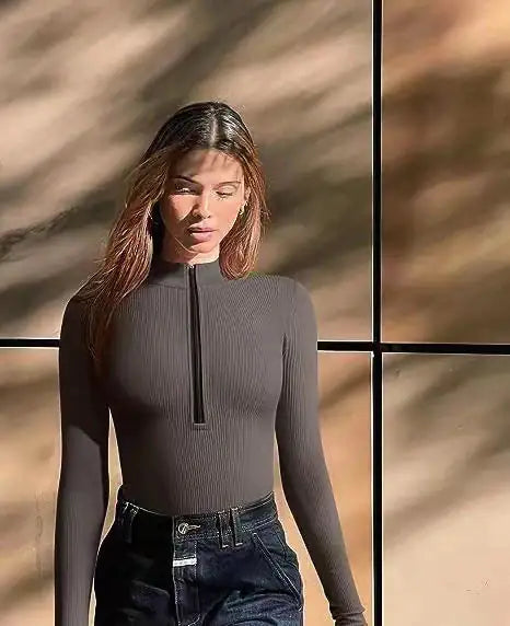 Body con cremallera que aumenta la confianza