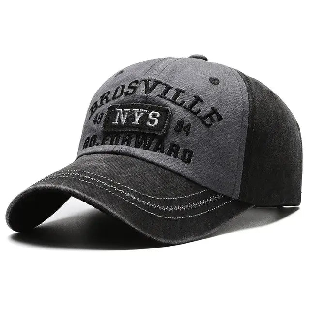 Gorra de béisbol de algodón desgastado