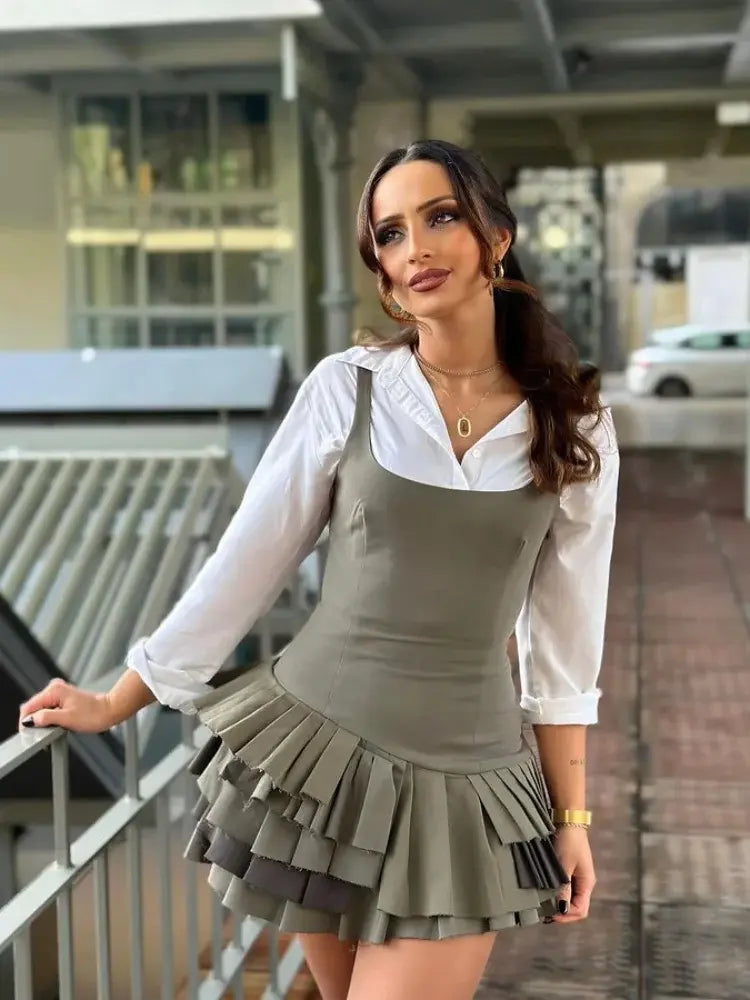 Vestido elegante moda mujer
