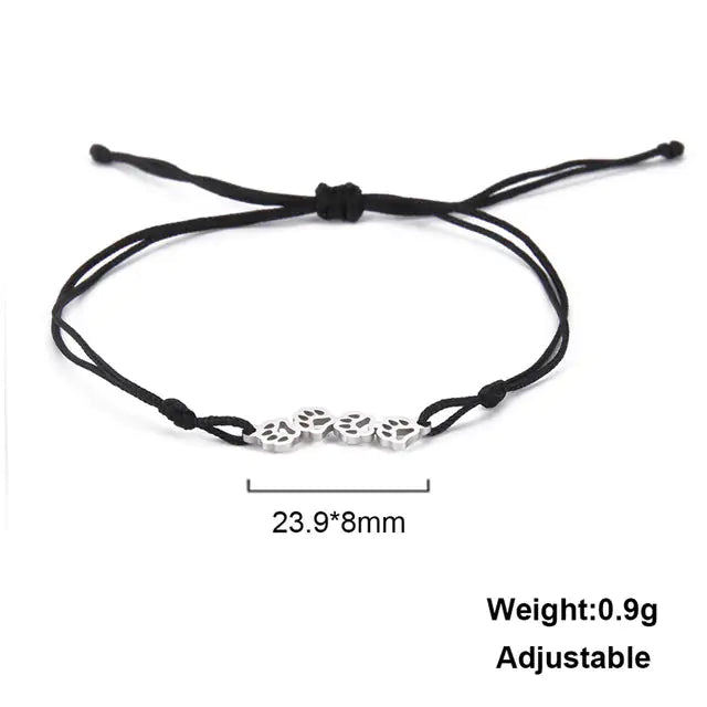 Pulsera de mano con forma de pata de animal