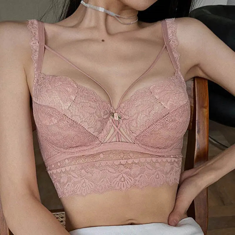 Conjunto de sujetador de vendaje clásico superior CINOON