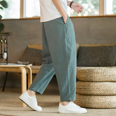 Summer Cotton Linen Trousers