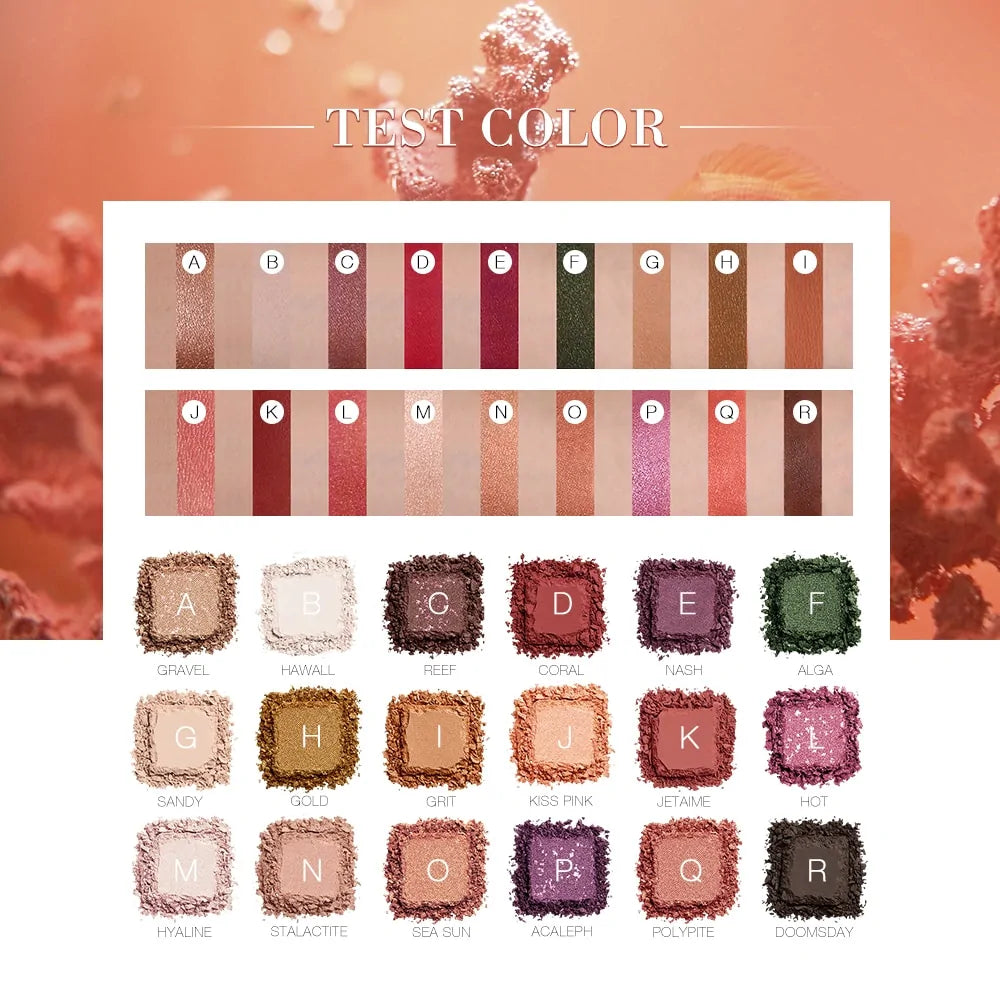 Paleta de sombras de ojos de colores para maquillaje, kit cosmético